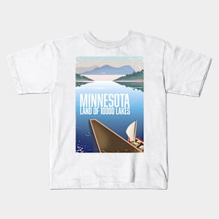 Minnesota Travel poster Kids T-Shirt